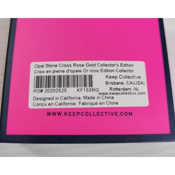KEEP Collective Opal Stone Cross Charm Rose Gold Collectors Edition Stella & Dot - Picture 4 of 6